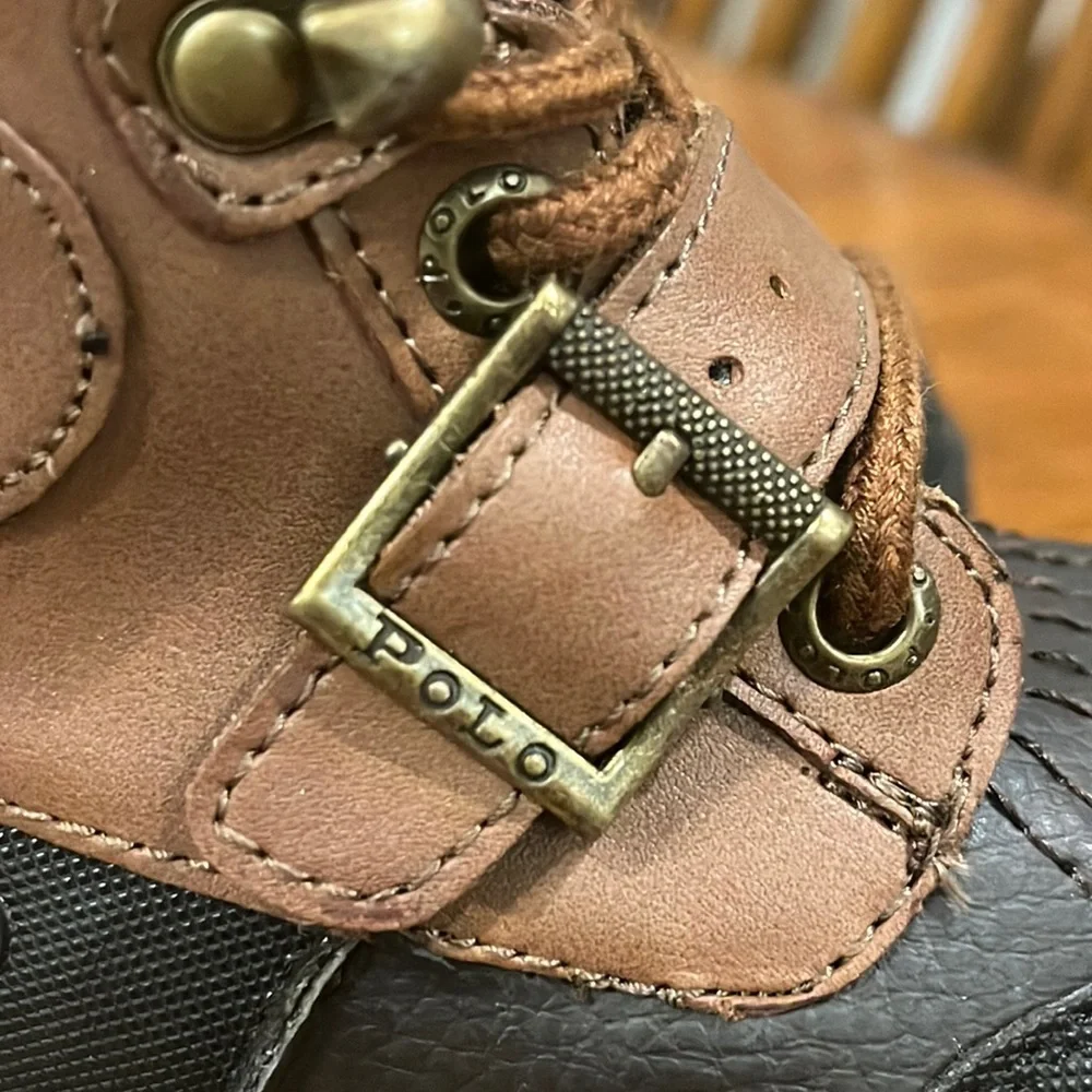 Polo Ralph Lauren Colbey Boots Tan new Preschool Toddlers Size 5 Boys Girls